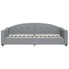 vidaXL Lit de jour avec gigogne sans matelas gris clair 90x200 cm