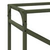 vidaXL Portant de bois chauffage vert olive 60x25x100 cm