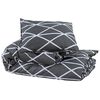 vidaXL Ensemble de housse de couette Gris 135x200 cm Coton