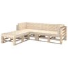 vidaXL Coussins de plancher de palette lot de 7 Beige Coton