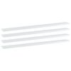 vidaXL Panneau de biblioth&egrave;que 4 pcs blanc brillant bois d&rsquo;ing&eacute;nierie