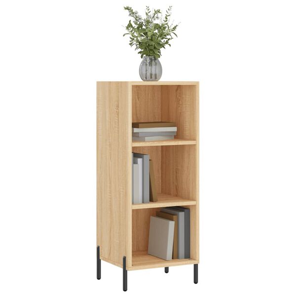vidaXL Buffet chêne sonoma 34,5x32,5x90 cm bois d'ingénierie