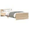 vidaXL Cadre de lit sans matelas ch&ecirc;ne sonoma 90x200 cm