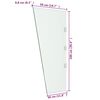 vidaXL Panneaux lat&eacute;raux auvent de porte 2pcs Transparent Verre tremp&eacute;