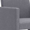 vidaXL Chaises &agrave; manger lot de 2 gris clair tissu