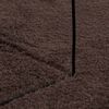 vidaXL Tapis de surface Rond HUARTE Marron &Oslash; 120 CM