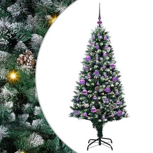 vidaXL Sapin de No&euml;l artificiel Vert 150 cm PVC, Acier et Plastique