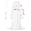vidaXL Sweat &agrave; capuche couverture Blanc Flanelle