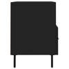 vidaXL Meuble TV Noir 80x36x50 cm Bois d'ing&eacute;nierie