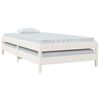 vidaXL Lit empilable sans matelas blanc 90x200 cm bois de pin massif