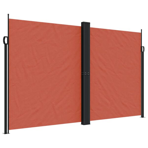 vidaXL Auvent lat&eacute;ral r&eacute;tractable terre cuite 200x600 cm