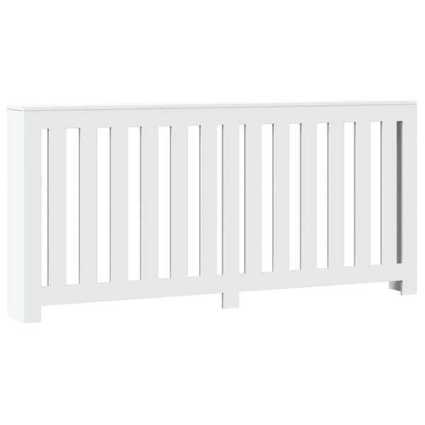vidaXL Cache-radiateur blanc 175x20x82 cm bois d'ing&eacute;nierie