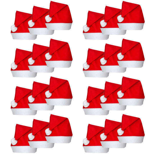 vidaXL Bonnets de P&egrave;re No&euml;l 24 pcs
