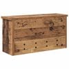 vidaXL Porte-manteau mural avec &eacute;tag&egrave;re Bois ancien 50 x 16 x 26 cm