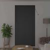 vidaXL Store de Fen&ecirc;tre avec des rideaux Noir Aluminium