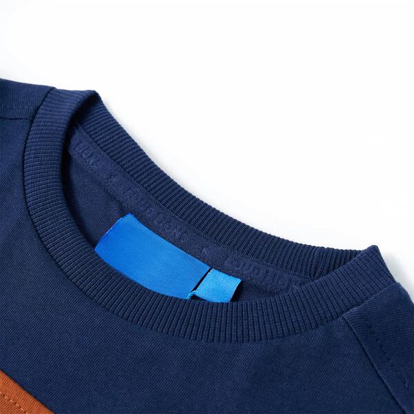 T-shirt enfants &agrave; manches longues bleu marine 104