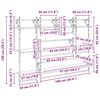 vidaXL Ensemble d'&eacute;tag&egrave;res murales 6 pcs Bois Ancien 100 x 25 x 30 cm