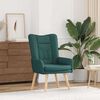vidaXL fauteuil Vert foncé 63 x 67 x 94 cm Tissu Sherpa