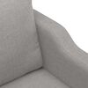 vidaXL Canap&eacute; &agrave; 2 places Gris clair 140 cm Tissu