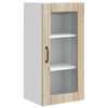 vidaXL Cabinet en verre mural PORTO Ch&ecirc;ne Sonoma 40 x 31 x 80 cm