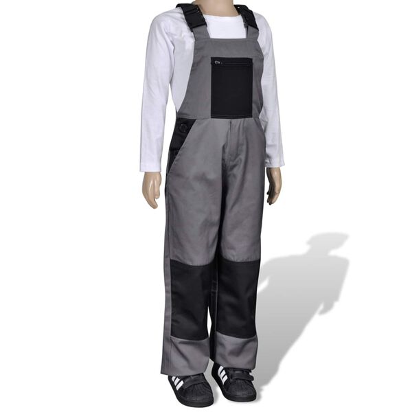 vidaXL Salopette Gris 98 / 104