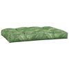 vidaXL Coussins de palette lot de 2 motif de feuilles tissu