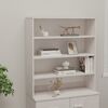 vidaXL Dessus de buffet HAMAR Blanc 90x30x100 cm Bois de pin massif