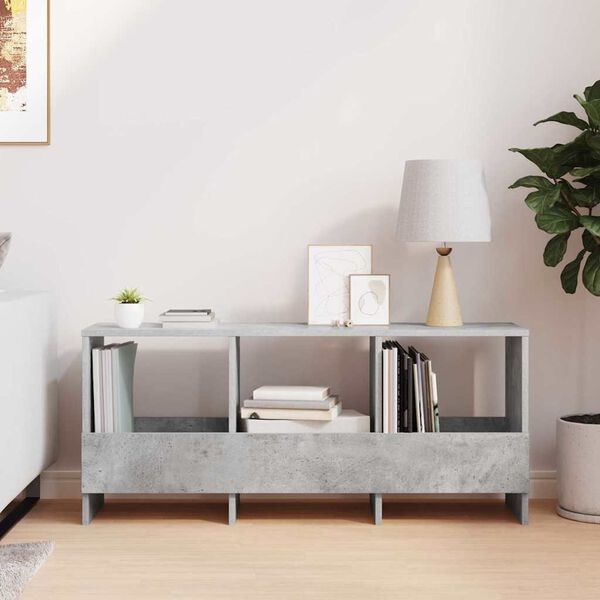 vidaXL &Eacute;tag&egrave;re &agrave; magazines Gris b&eacute;ton 102 x 30 x 45 cm