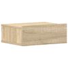 vidaXL Tables de chevet flottantes 2 pcs Chêne sonoma Bois ingénierie