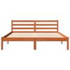 vidaXL Cadre de lit sans matelas cire marron 160x200cm bois pin massif