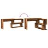 vidaXL Bureau d'angle vieux bois 200,5x50x76 cm bois d'ing&eacute;nierie