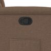 vidaXL Fauteuil inclinable Marron Tissu