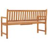 vidaXL Banc de jardin &agrave; 3 places avec table 150 cm Bois de teck massif