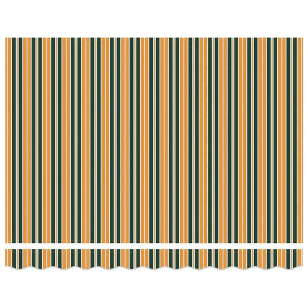 vidaXL Auvent Vert et jaune 300 x 250 x 165 cm Polyester et Aluminium