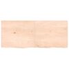 vidaXL Dessus de table 120x50x(2-4) cm bois de ch&ecirc;ne massif non trait&eacute;