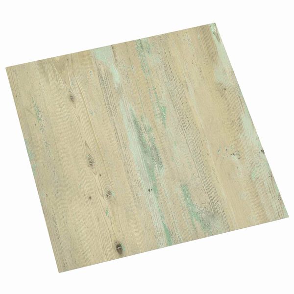 vidaXL Planches de sol 55 pcs Marron Clair 5,11 m&sup2; PVC