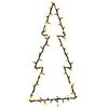 vidaXL Lumi&egrave;res de No&euml;l silhouette d'arbre de No&euml;l 80 LED blanc chaud