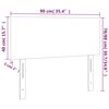 vidaXL T&ecirc;te de lit &agrave; LED Taupe 90x5x78/88 cm Tissu