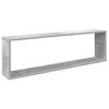 vidaXL &Eacute;tag&egrave;res cube murales 4 pcs gris b&eacute;ton bois d'ing&eacute;nierie