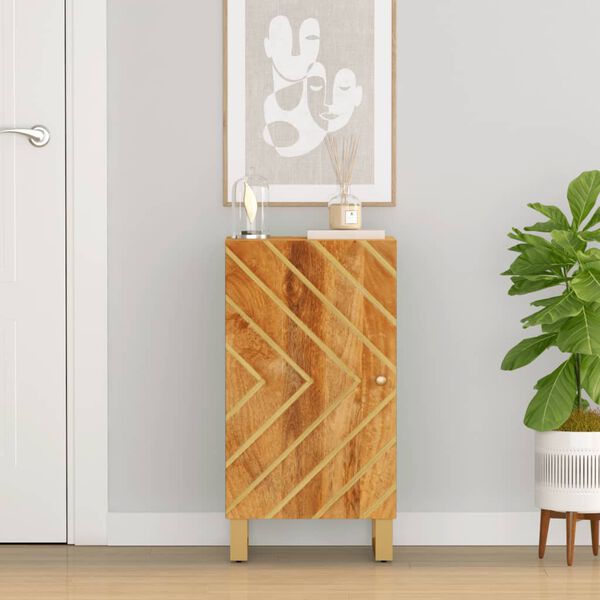 vidaXL Armoire lat&eacute;rale marron et noir 40x33,5x75 cm bois de manguier