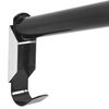 vidaXL Porte-selle pliable mural noir fer