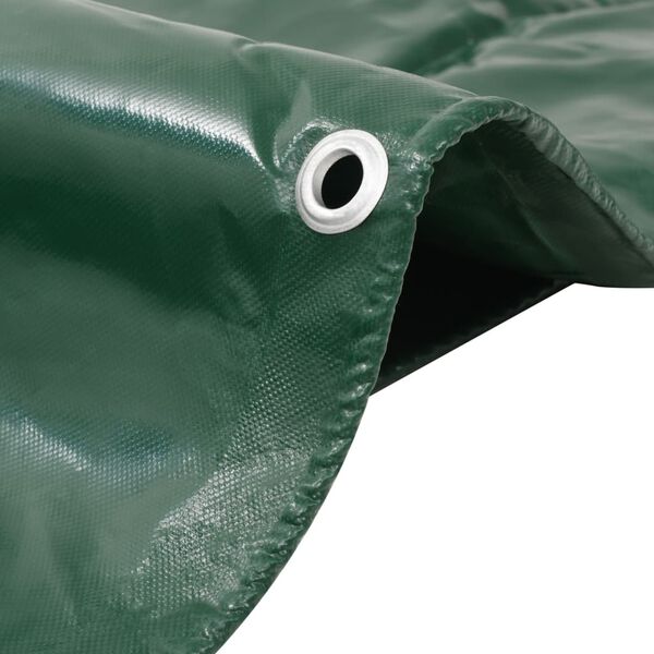vidaXL B&acirc;che 650 g / m&sup2; 4 x 6 m Vert