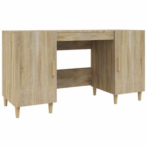 vidaXL Bureau Ch&ecirc;ne sonoma 140x50x75 cm Bois d'ing&eacute;nierie