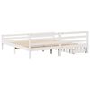 vidaXL Cadre de lit sans matelas blanc 200x200 cm bois massif de pin