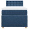 vidaXL Sommier &agrave; lattes de lit avec matelas Bleu 90x190 cm Tissu