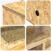 vidaXL Terrarium Marron 100 x 50 x 50 cm OSB