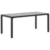 vidaXL Salon de jardin 3 pcs avec coussins R&eacute;sine tress&eacute;e Gris