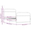 vidaXL Cadre de lit sans matelas 100x200 cm ch&ecirc;ne sonoma