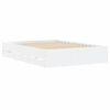 vidaXL Cadre de lit avec tiroirs sans matelas blanc 120x190 cm