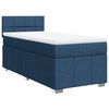 vidaXL Sommier &agrave; lattes de lit avec matelas Bleu 80x200 cm Tissu